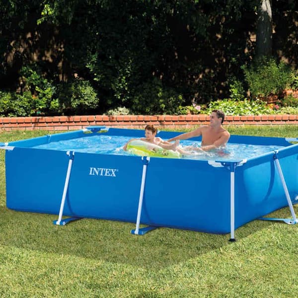 Intex Rektangulär Rampool Utomhuspool Trädgårdspool 91483
