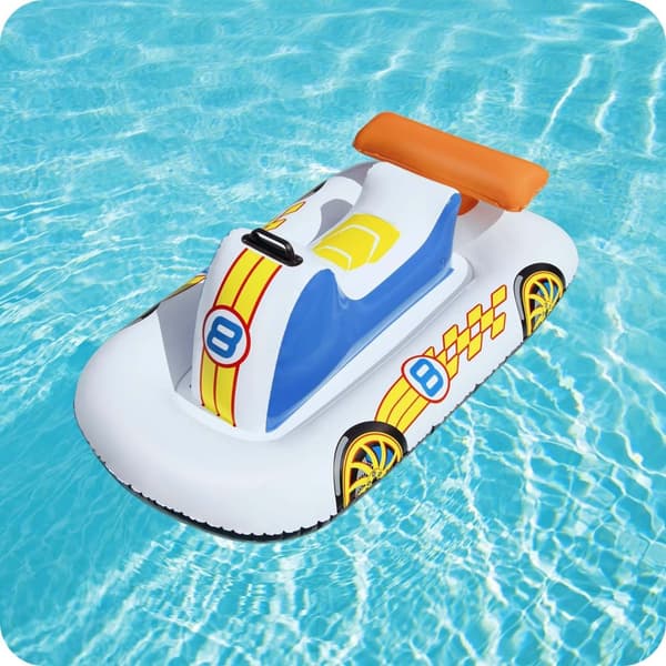 Bestway 41480 racerbil med gummibåd til børn