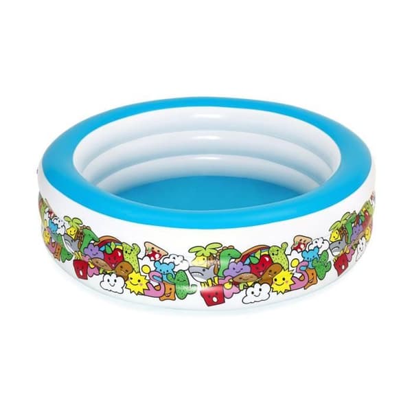 Bestway Uppblåsbar Barnpool Färgade Djur 193x53 cm
