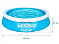 Miniatyrbild 4 av 5: Piscine Fast Set – 1,83 m x 51 cm – Pool 57392