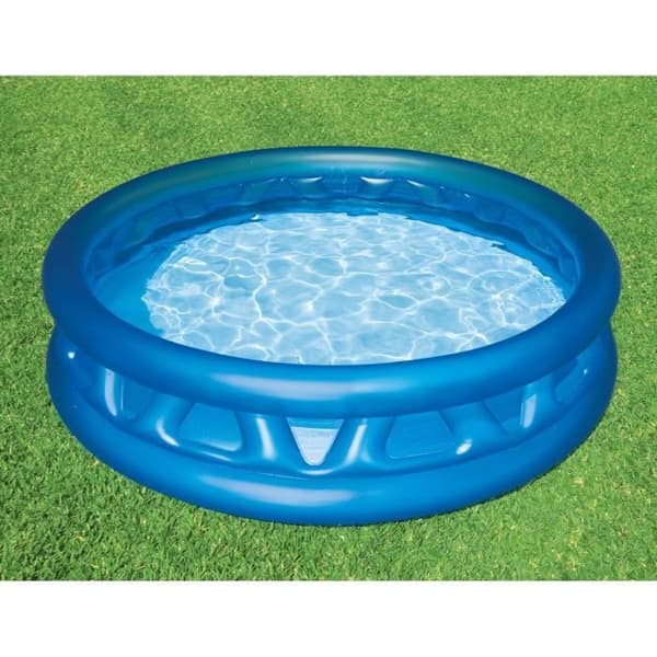 Barnpool - INTEX - Soft Side Pool - Rektangulär - Kapacitet 666L - Blå