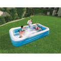 Miniatyrbild 2 av 2: Lyxig uppblåsbar pool för barn och familjer - BESTWAY - Rektangulär - 305x183x56 cm - Blå