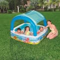 Miniatyrbild 3 av 4: Bestway Pool med canopy 140 x 140 x 114 cm Blå 52192