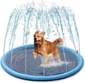 Miniatyrbild 1 av 5: Svalkande sprinklermatta för hundar - 150cm - Hundvattenfontän - Stor pool sommarleksaker för hundar