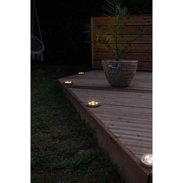 GALIX Sæt med 3 indbyggede spotlights i rustfrit stål - 0.07 w