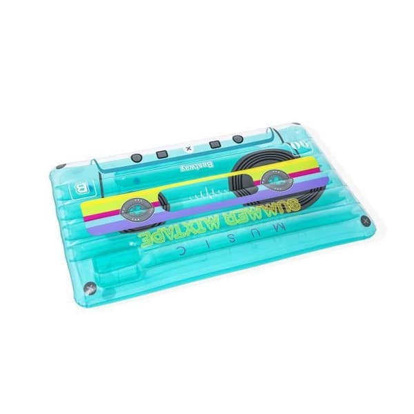 Uppblåsbar poolmadrass - BESTWAY - Retro Beats - 1 vuxen, 90 kg - Grön