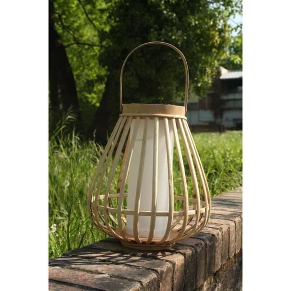 Bambu solcellslampa - Marta - Beige