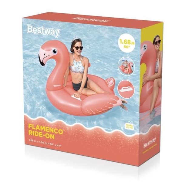 Åkmatta - Bestway - Flamingo - 168 x 120 cm