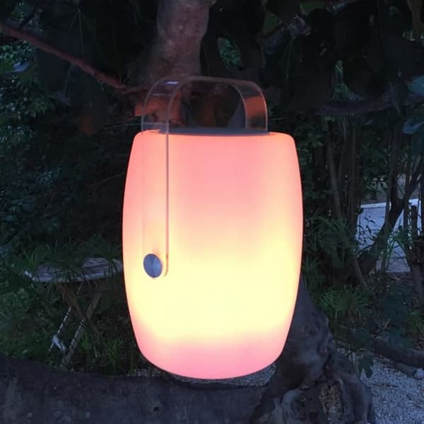LUMISKY Utomhuslampa med musikalisk högtalare - 21 x 21 x 31 cm