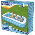 Miniatyrbild 2 av 6: Lyxig uppblåsbar pool - BESTWAY - Barn och familj - Blå - 3 rullar - 305x183x56 cm