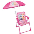 Miniatyrbild 1 av 3: PAW Patrol Stella Everest Hopfällbar Campingstol med Parasoll 65 cm Diameter - Fun House
