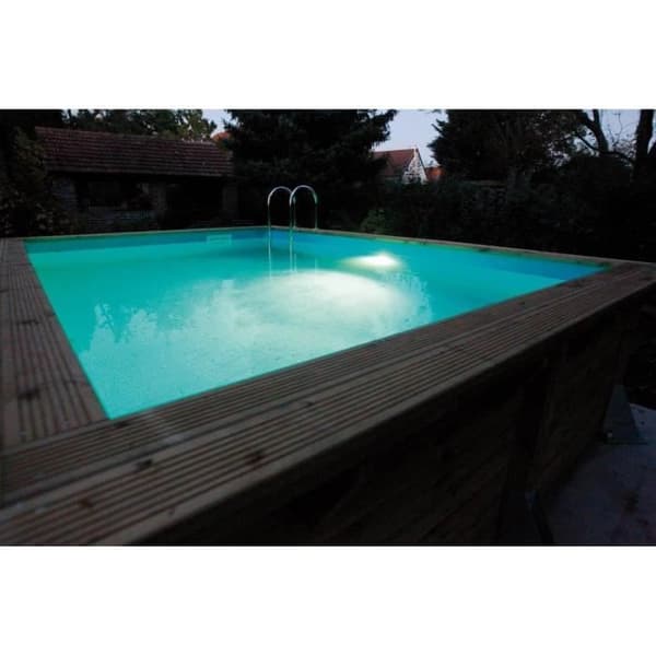 UBBINK 350 valkoinen LED-kohdevalaisin puisiin uima-altaisiin - ABS - IP68 - 24W - 12VAC/50Hz - 2 vuoden takuu