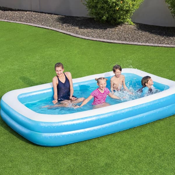 Uppblåsbar familjepool 305 × 183 × 46 cm