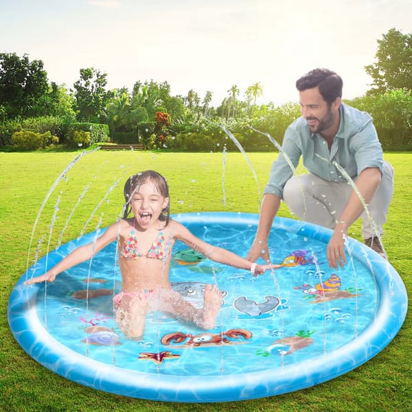 Sprutmatte med sprinkler Ø100cm