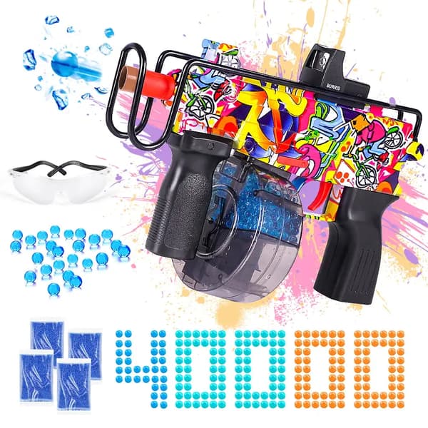 Gel Ball Blaster, 40000 geeliammusta mukana, turvallinen 14-vuotiaille ja sitä vanhemmille,Monivärinen