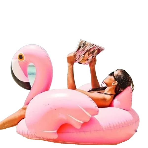 Oppustelig Pool Float, Størrelse 150 cm, PVC Materiale, Belastningskapacitet 100 kg,Flamingo 150cm
