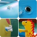 Miniatyrbillede 3 af 9: Oppustelig sprinklerpool til børn, sød dinosaur børnepool, 3-i-1 stænkpude i baghaven svømning udendørs vandspil for småbørn