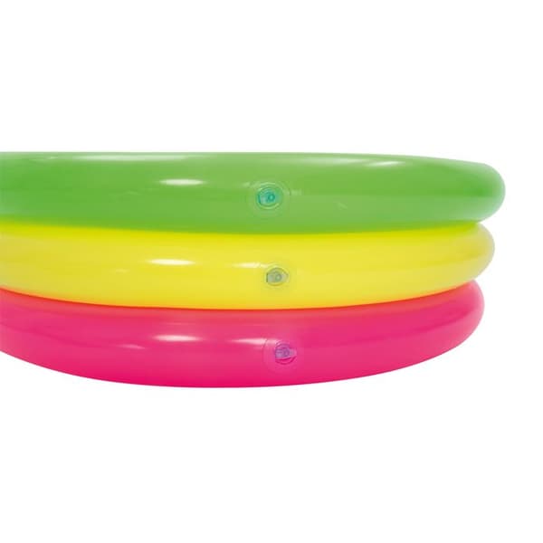 BESTWAY Rainbow uppblåsbar pool med 3 rör - Ø 70 x 24 cm