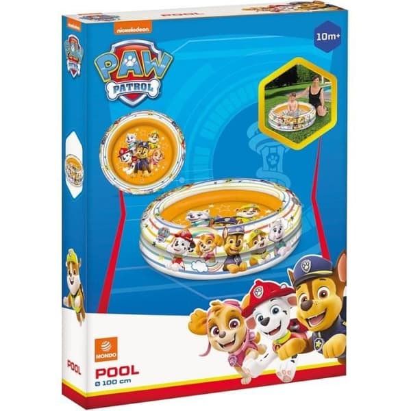 Utomhusspel uppblåsbar pool - Mondo Spa Paw Patrol - Gul/Vit - 28,5x5x20,5 cm