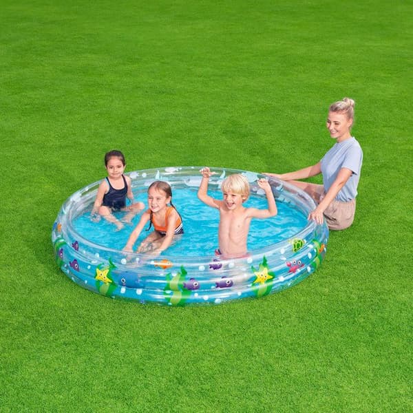 Pool - Bestway - Marin Dekor - 183x33 cm - Blå - Utomhus - Barn