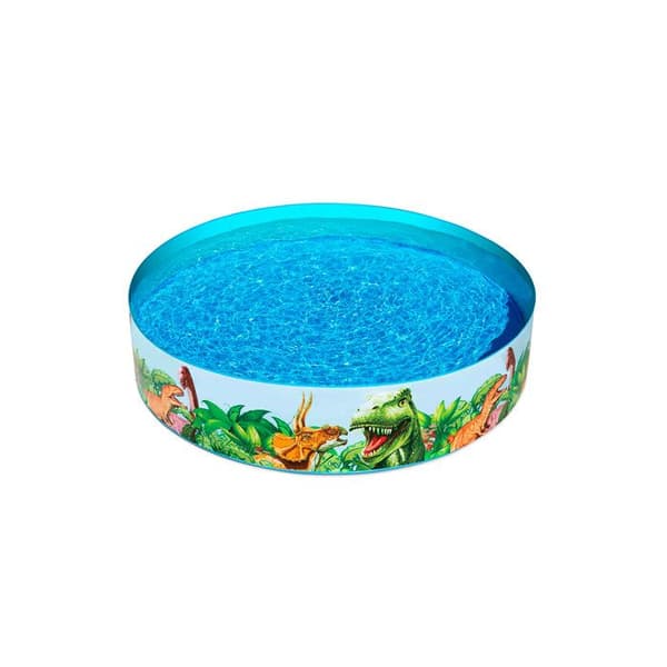 Barnpool - Bestway - Fill-N-Fun Dinosaurie - 183 x 38 cm - Vinyl - Blå