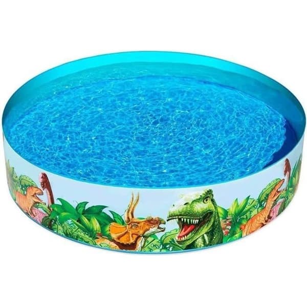 Barnpool - Bestway - Fill-N-Fun Dinosaurie - 183 x 38 cm - Vinyl - Blå