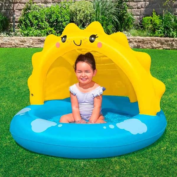 Piscinette med uppblåsbar solskydd Sunny Days™