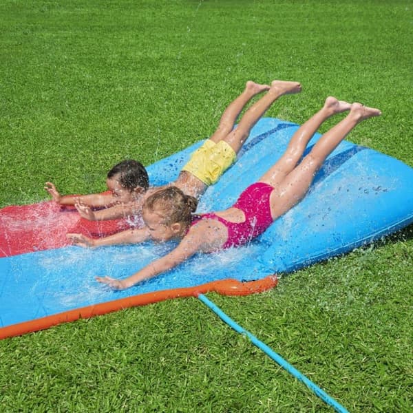 Bestway H2OGO vandrutsjebane Tsunami Splash Ramp dobbelt glidebane