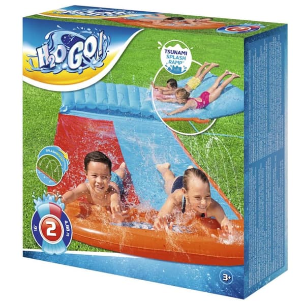 Bestway H2OGO vandrutsjebane Tsunami Splash Ramp dobbelt glidebane