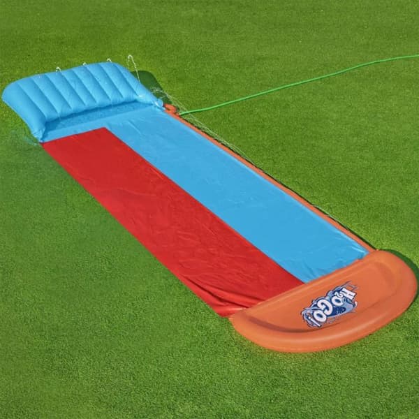 Dubbel vattenrutschbana H2OGO! TSUNAMI SPLASH - 4,88m - BESTWAY