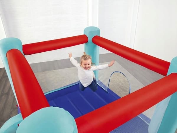 Oppustelig trampolin med rutsjebane Spring n' Slide #53310