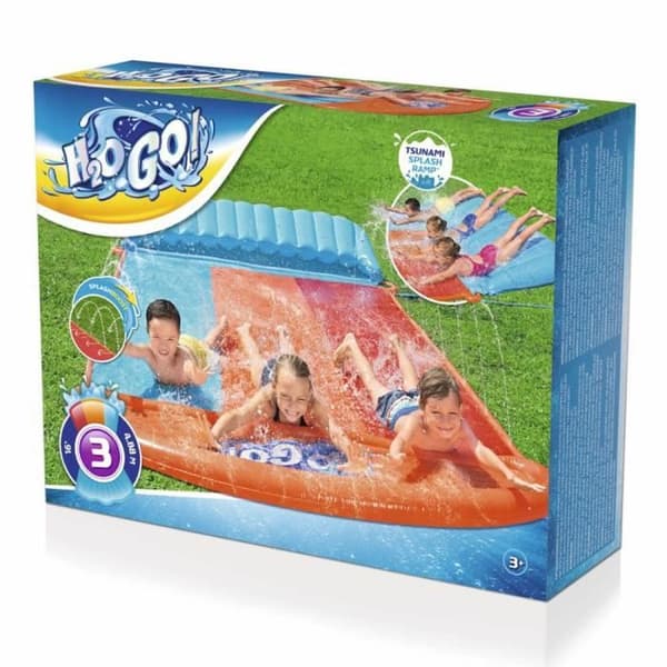 Trippel vattenrutschbana H20GO! TSUNAMI SPLASH - 4,88m - BESTWAY