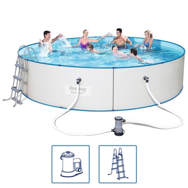 Bestway Hydrium svømmebassinsæt 460x90 cm stålramme 56386