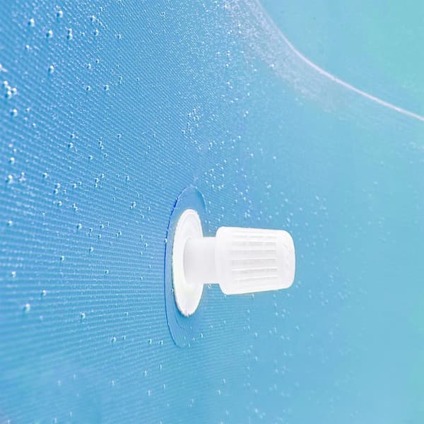 Badebassin rund med pumpe Ø 300 x 76 cm - blå