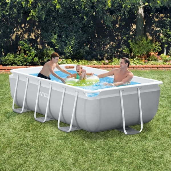 INTEX swimmingpoolsæt Prism Frame rektangulær 300 x 175 x 80 cm