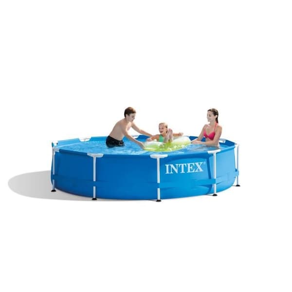 Intex metallram rund rörformig simbassäng (ø) 3,05 x (h) 0,76 m