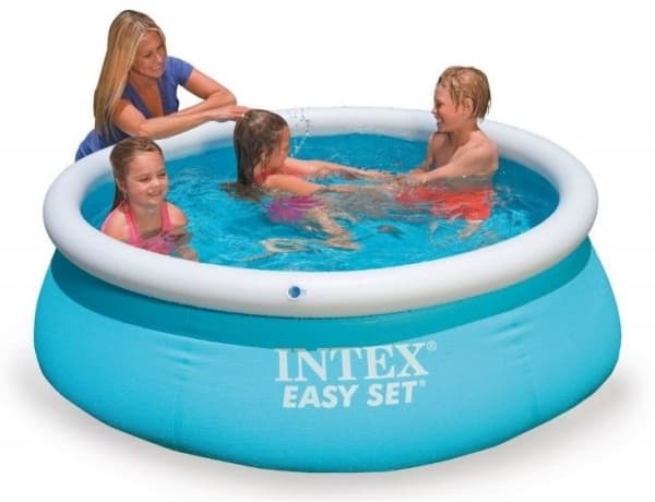 Intex 28101NP, 880 l, Oppblåsbart basseng, Voksen og barn, 3 person(er), Blå, Hvit, 3,45 kg