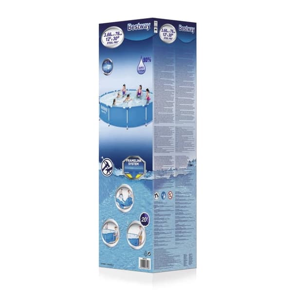 Bestway Steel Pro uima-allas teräsrungolla 366x76 cm