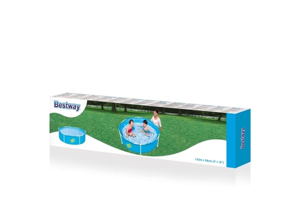 Bestway Steel Pro 56283, Innrammet basseng, Blå, 4,47 kg 580 L