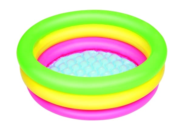 Bestway 51128, Uppblåsbar pool, 41 l, Rund, 2 År, Vinyl, Multifärg