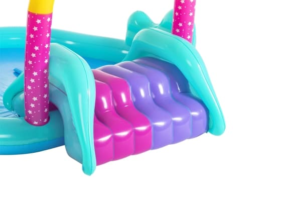 Bestway 53097, Oppblåsbart basseng, 220 l, 2 år, Unicorn, Blå