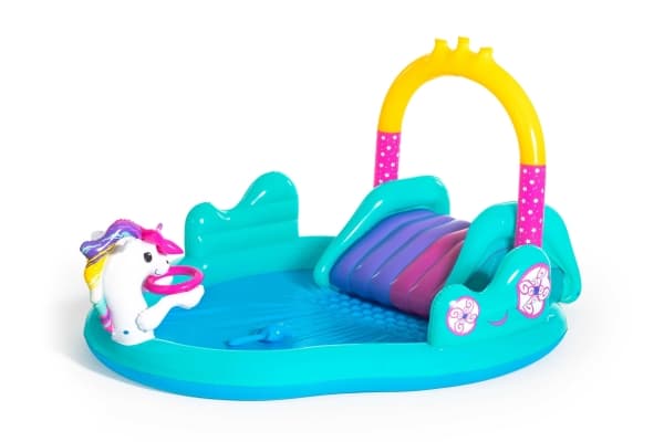 Bestway 53097, Oppblåsbart basseng, 220 l, 2 år, Unicorn, Blå