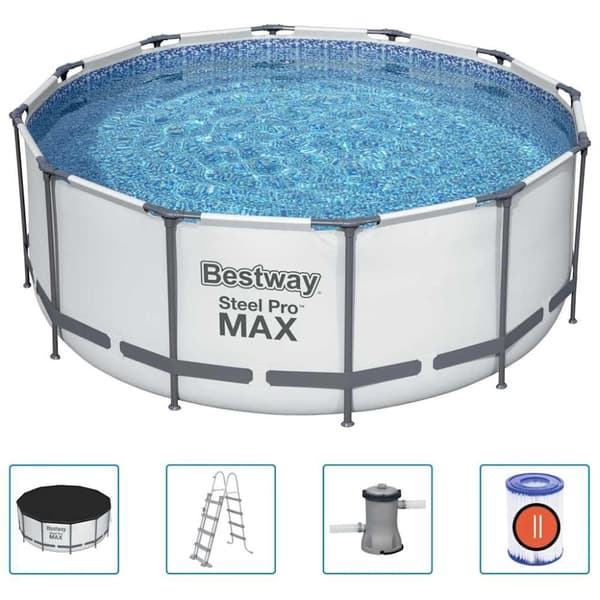 Bestway swimmingpoolsæt Steel Pro MAX rund 366x122 cm