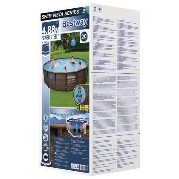 Bestway Power Steel swimmingpoolsæt 488x122 cm