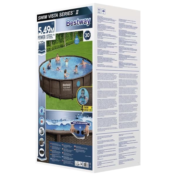 Bestway Power Steel swimmingpoolsæt 549x122 cm
