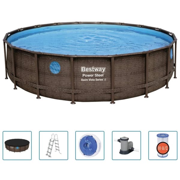 Bestway Power Steel swimmingpoolsæt 549x122 cm