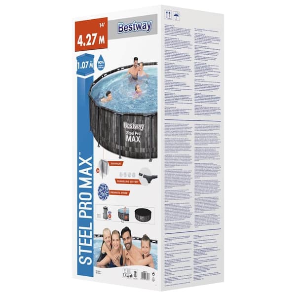 Bestway Steel Pro MAX swimmingpoolsæt rund 427x107 cm