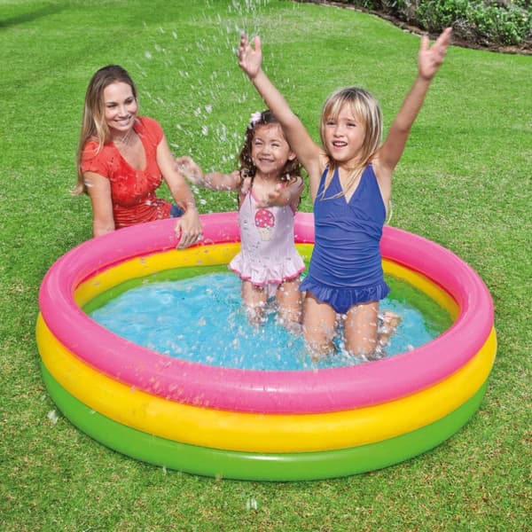 INTEX oppustelig pool Sunset 3 ringe 147x33 cm