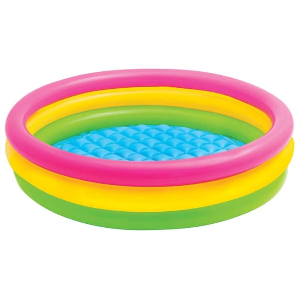 INTEX Sunset Oppblåsbart basseng 3 ringer 147x33 cm