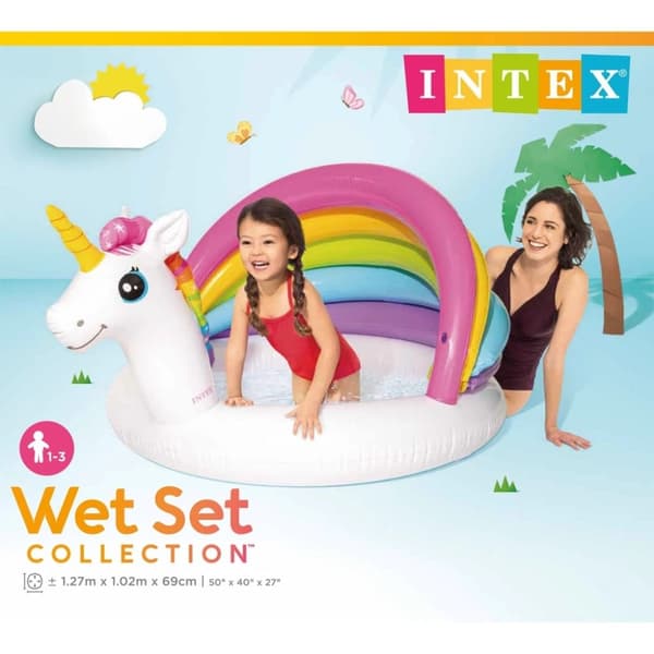 INTEX Babybasseng Unicorn 127x102x69 cm
